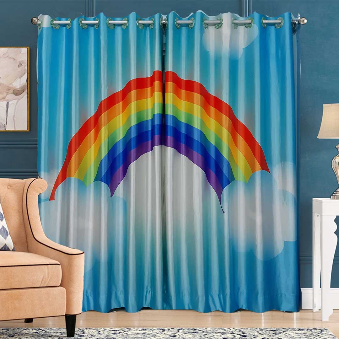 Rainbow Sky Digital Print Curtain CPD 54