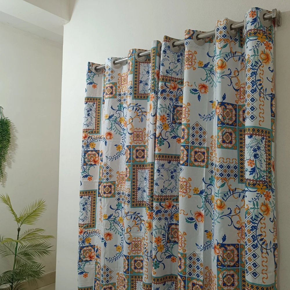 4 Kuchi Cotton Fabrics Curtain (44 X 82 inches) 008