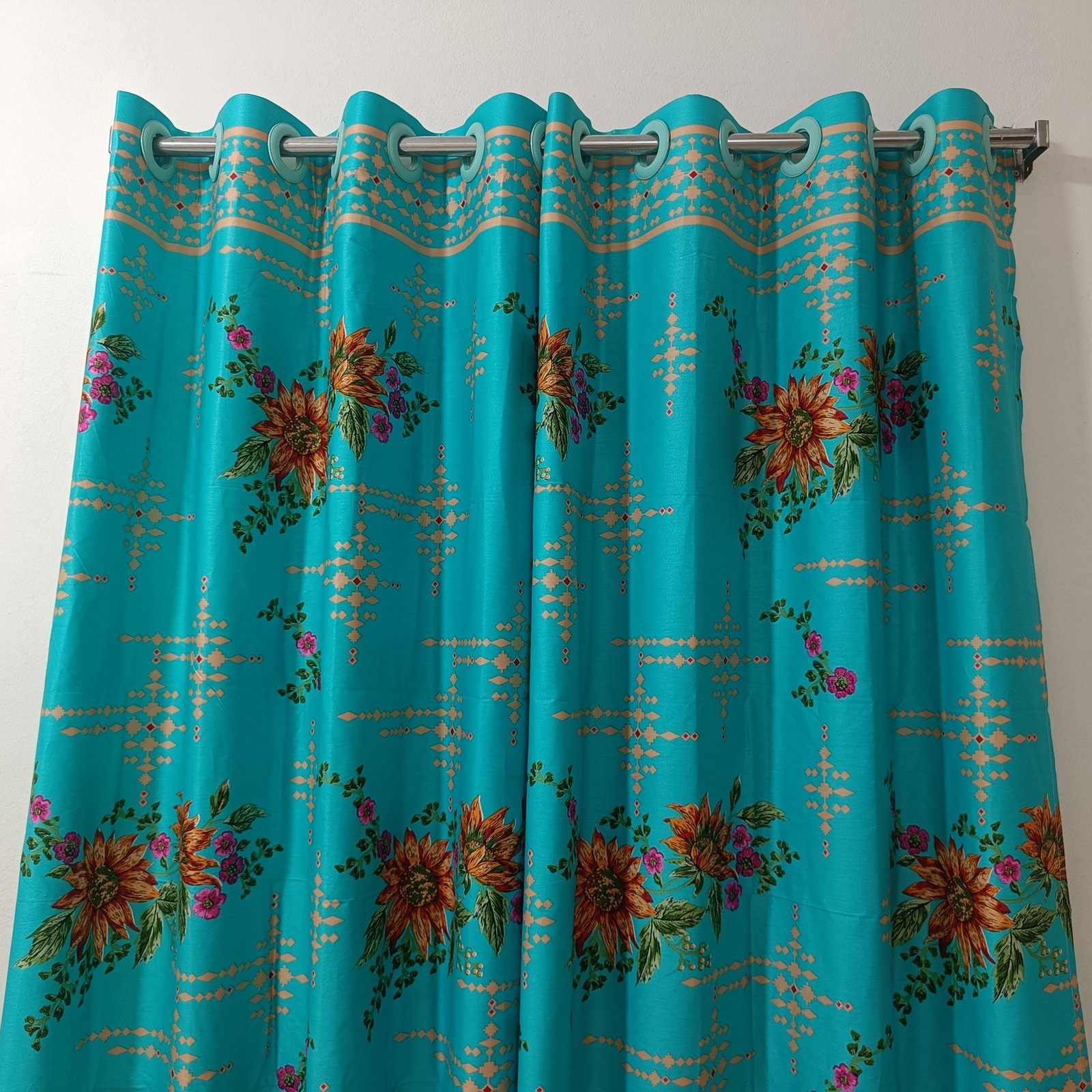4 Kuchi Cotton Fabrics Curtain (44 X 82 inches)